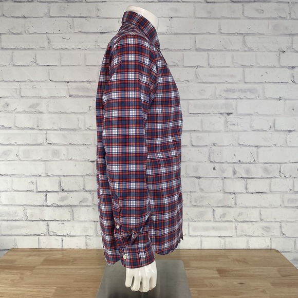 Vineyard Vines Shirt Men's Size Medium On The Go Performance Brr Button Up Plaid - Picture 7 of 12